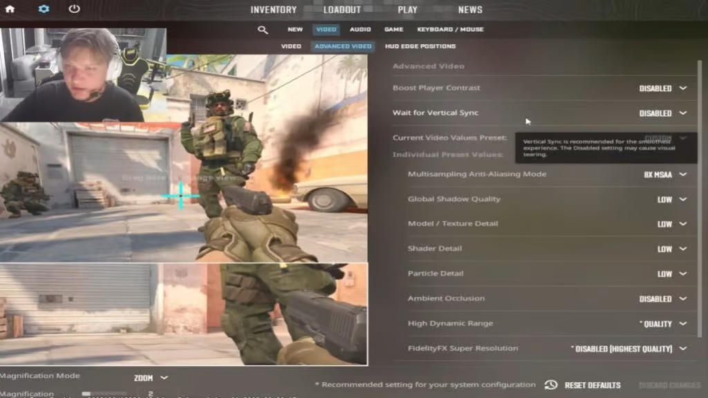 Cs 2 setting pro