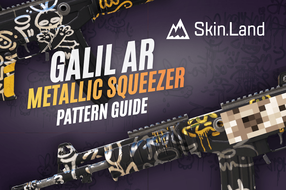 Metaliczny wyciskacz Galil AR Pattern Przewodnik: Czarny, Złoty, Królik i D