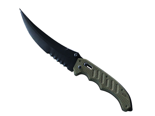 ★ StatTrak™ Flip Knife | Blue Steel (Well-Worn)