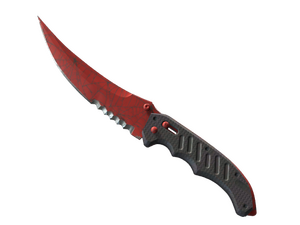 ★ StatTrak™ Flip Knife | Crimson Web (Minimal Wear)