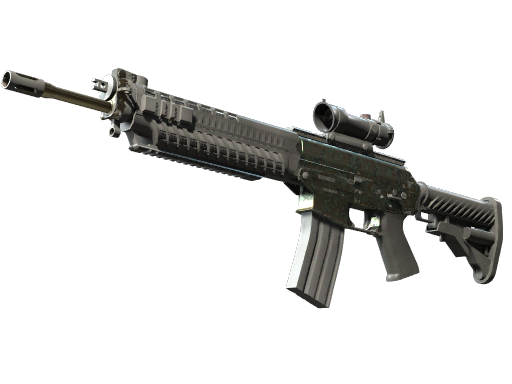 SG 553 | Army Sheen (Field-Tested)