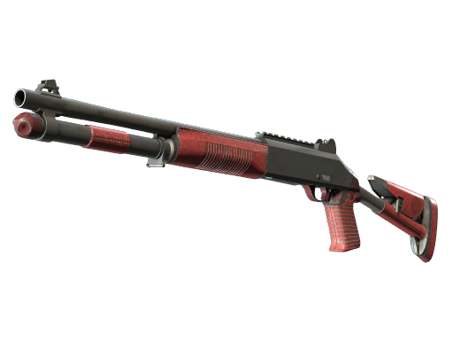 XM1014 | Red Leather (Well-Worn)