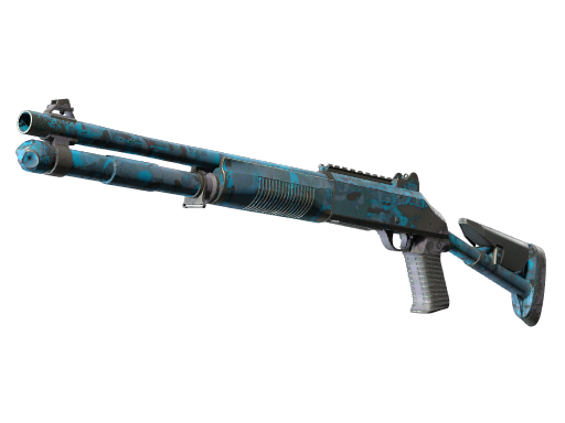 XM1014 | VariCamo Blue (Well-Worn)