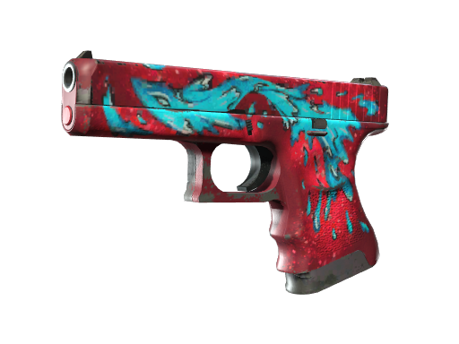 StatTrak™ Glock-18 | Water Elemental (Well-Worn)