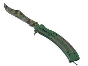 ★ StatTrak™ Butterfly Knife | Boreal Forest (Well-Worn)