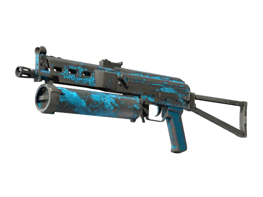 StatTrak™ PP-Bizon | Blue Streak (Battle-Scarred)