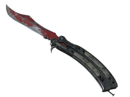 ★ StatTrak™ Butterfly Knife | Crimson Web (Battle-Scarred)