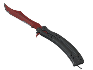 ★ StatTrak™ Butterfly Knife | Crimson Web (Well-Worn)