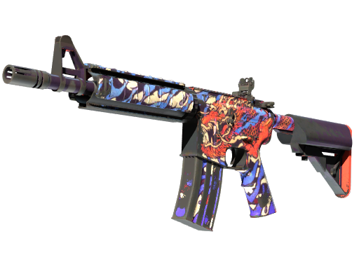 M4A4 | 龍王 (Dragon King) (Well-Worn)