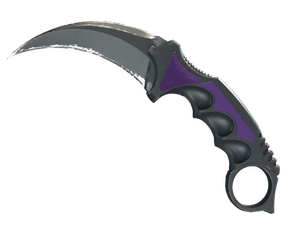 ★ StatTrak™ Karambit | Ultraviolet (Well-Worn)
