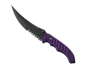 ★ StatTrak™ Flip Knife | Ultraviolet (Well-Worn)