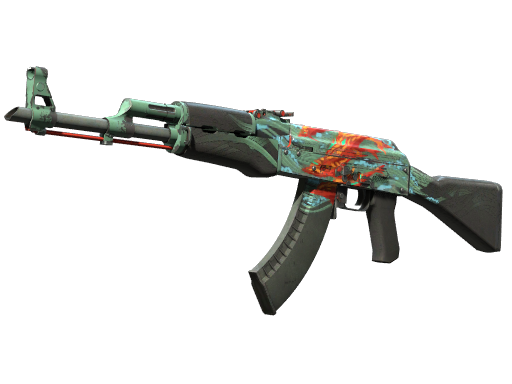 StatTrak™ AK-47 | Aquamarine Revenge (Well-Worn)