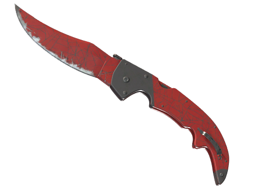 ★ StatTrak™ Falchion Knife | Crimson Web (Well-Worn)