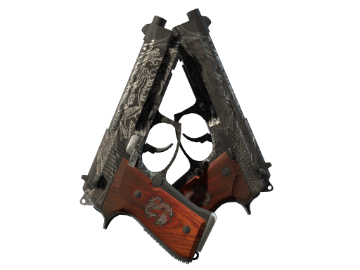 Dual Berettas | Dualing Dragons (Battle-Scarred)