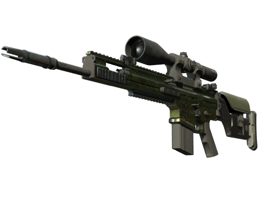 StatTrak™ SCAR-20 | Green Marine (Battle-Scarred)