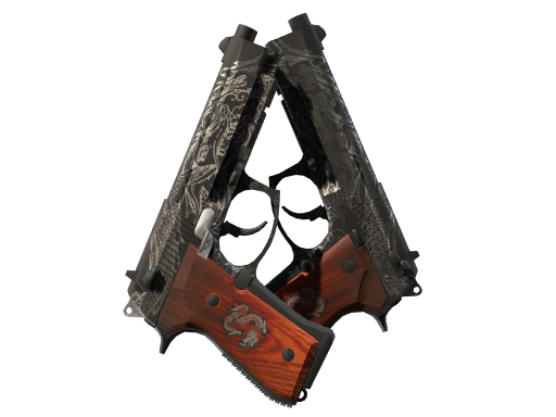 StatTrak™ Dual Berettas | Dualing Dragons (Factory New)