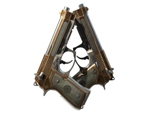 StatTrak™ Dual Berettas | Cartel (Battle-Scarred)