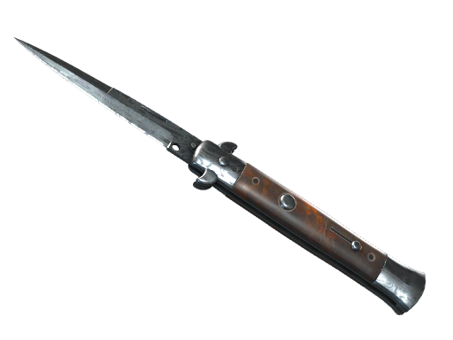 ★ Stiletto Knife | Damascus Steel (Field-Tested)