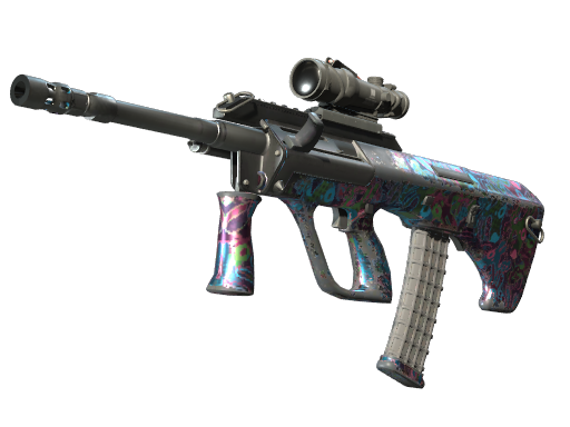StatTrak™ AUG | Death by Puppy (Well-Worn)