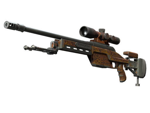 SSG 08 | Orange Filigree (Field-Tested)