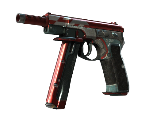 CZ75-Auto | Red Astor (Well-Worn)