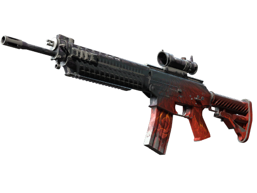SG 553 | Darkwing (Battle-Scarred)