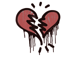 Sealed Graffiti | Broken Heart (Blood Red)