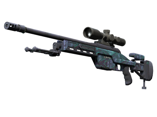 StatTrak™ SSG 08 | Mainframe 001 (Battle-Scarred)