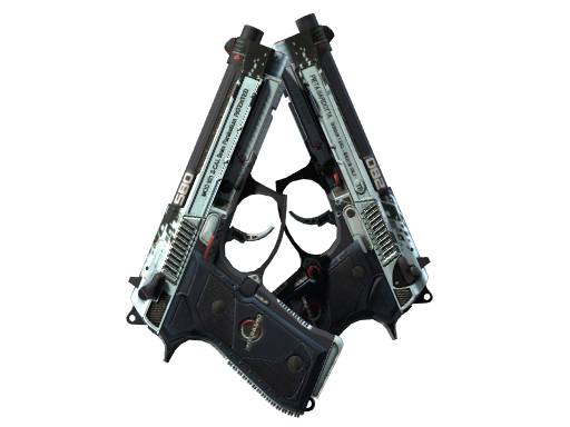 StatTrak™ Dual Berettas | Dezastre (Well-Worn)