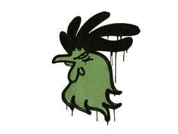 Sealed Graffiti | Cocky (Battle Green)