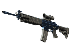 Souvenir SG 553 | Anodized Navy (Minimal Wear)