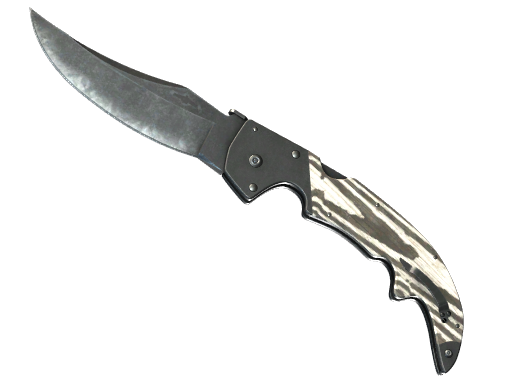 ★ StatTrak™ Falchion Knife | Black Laminate (Minimal Wear)