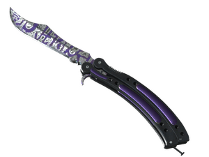 ★ StatTrak™ Butterfly Knife | Freehand (Well-Worn)