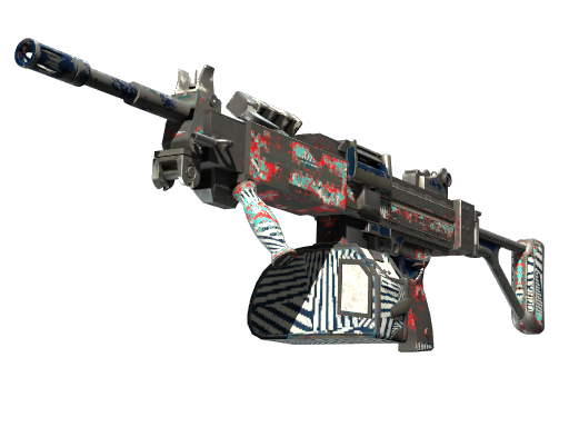 Negev | Dazzle (Battle-Scarred)