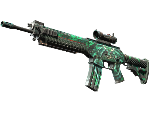 StatTrak™ SG 553 | Dragon Tech (Field-Tested)