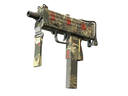 StatTrak™ MAC-10 | Monkeyflage (Battle-Scarred)