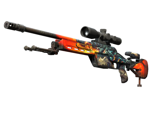 StatTrak™ SSG 08 | Dragonfire (Factory New)