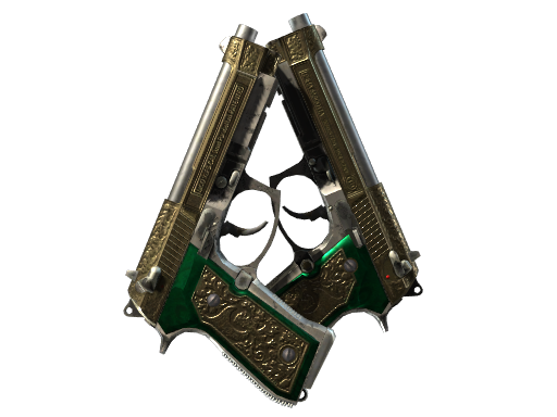 StatTrak™ Dual Berettas | Royal Consorts (Battle-Scarred)