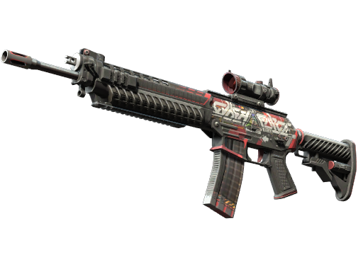 StatTrak™ SG 553 | Cyberforce (Well-Worn)