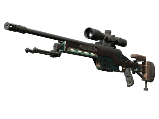Souvenir SSG 08 | Azure Glyph (Battle-Scarred)