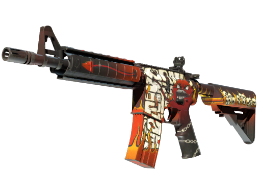 StatTrak™ M4A4 | Hellfire (Minimal Wear)