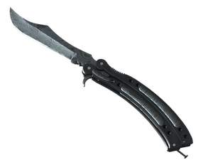 ★ StatTrak™ Butterfly Knife | Damascus Steel (Well-Worn)