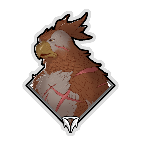 Gold Crownfall Sticker - Gralla