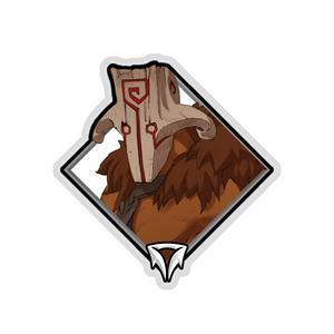 Gold Crownfall Sticker - Juggernaut