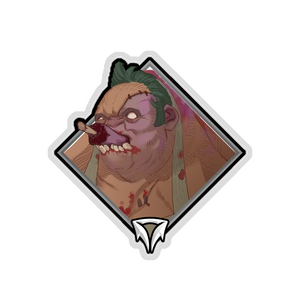 Gold Crownfall Sticker - Pudge (Eating)