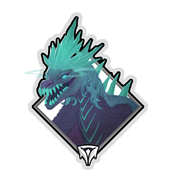 Holo Crownfall Sticker - Winter Wyvern