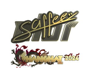 Sticker | saffee (Gold) | Shanghai 2024