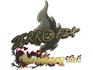 Sticker | zeRRoFIX (Gold) | Shanghai 2024