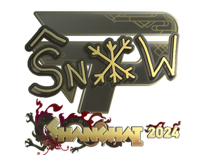 Sticker | snow (Gold) | Shanghai 2024