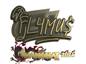 Sticker | FL4MUS (Gold) | Shanghai 2024